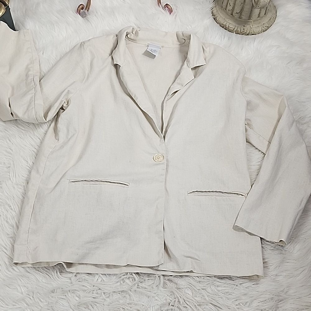 Linen blend Vintage Blair Boutique Size M Jacket Blazer